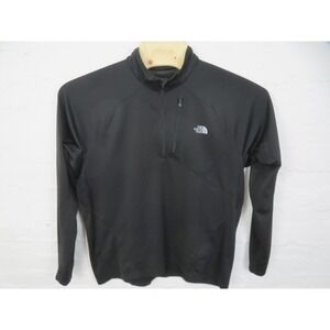 The North Face Shirt Mens XL Black FlashDry 1/4 Zip Running Pullover Performance